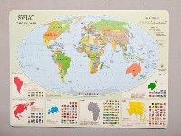 Zachem skrivbordsunderlägg - politisk karta över världen