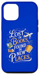 Coque pour iPhone 15 Pro Perdu dans des livres trouvés dans de nouveaux endroits, amateur et lecteur de voyages