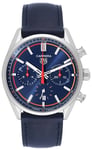 TAG Heuer CBN201D.FC6543 Carrera Blå/Læder Ø42 mm