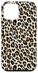 Coque pour iPhone 12 mini Imprimé léopard brun clair motif animal mignon pois beiges