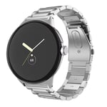Google Pixel Watch Stilrent länkarmband i metall, Silver