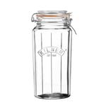 1.8L Glass Storage Clip Top Rice Pasta Flour Container Airtight Preserving Jar
