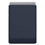 Woolnut Konstläder Sleeve för MacBook / Laptop (325 x 230mm) - Blå