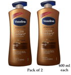 2 X Vaseline Intensive Care Cocoa Radiant Cocoa Butter Body Lotion 20.3 oz/600ml