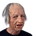 Realist Old Man Mask Latex Mask för Karneval Halloween A A