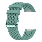 Fitbit Charge 5 andningsbart klockarmband i silikon - Svartaktig Grön Grön