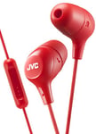 JVC HAFX38MR Marshmallow Earphones With Microphone & In-line Remote (Red)