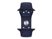 Apple Nike - Band för smart klocka - 140 - 210 mm - midnattsblå, mystisk marin - för Watch (42 mm, 44 mm, 45 mm)