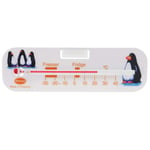 White Horizontal Fridge Freezer Thermometer 130mm - Penguin