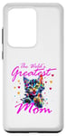 Coque pour Galaxy S20 Ultra Chat arc-en-ciel avec inscription « This is what the greatest mom looks »