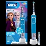 ORAL-B Oral-b Uppladdningsbar Elektrisk Tandborste För Barn, 1 Handtag, Borsthuvud, 3+, Skonsam Borstning, Fryst 2