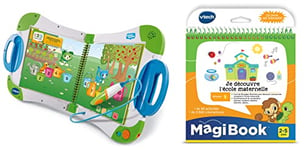 VTech - MagiBook Starter Pack Vert, Livre Interactif Enfant – Version FR & MagiBook, 480805 - Version FR