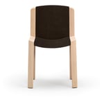 Karakter - Chair 300 Soaped Oak - Royal Nubuck Stone - Ruokapöydän tuolit - Joe Colombo - Puun värinen - Nahka/Puu