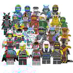 24 st Ninja Minifigurer Kai Jay Sensei Wu Mästare Byggklossar Leksaker
