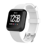 Fitbit Versa klockarmband i mjuk TPE material - Vit och storlek L