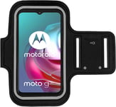 KP TECHNOLOGY Moto G30 Armband Case - for Running, Biking, Hiking, Canoeing, Walking, Horseback Riding and other Sports for Motorola Moto G30 (BLACK)