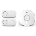 FireAngel FA3313-T2 Replaceable Battery Detector Twin Pack Carbon Monoxide Alarm & FireAngel Optical Smoke Alarm with 5 Year Replaceable Batteries, FA6615-R (ST-625 replacement, new gen)