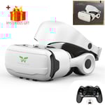 Shinecon VR lunettes casque 3D dispositif de réalité virtuelle casque Viar lunettes lentilles pour Smartphone téléphone portable intelligent visionneuse de réalité - Type With Box 9156 Remote