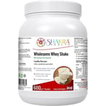 Wholesome Whey Protein Shake (Vanillla) Powder 600g Muscle Mass & Bodybuilding