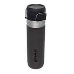 Stanley Quick Flip Stainless Steel Water Bottle 0.71L - Keeps Cold For 12 Hours - Keeps Hot For 7 Hours - Leakproof - BPA-Free Thermos - Dishwasher Safe - Cup Holder Compatible - Charcoal