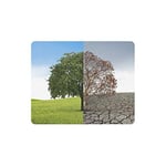 Tree of Life Half Alive and Half Dead Tree Rectangle Non-Slip Rubber Mousepad Mouse Pads/Mouse Mats Case Cover for Office Home Woman Man Employee Boss Work