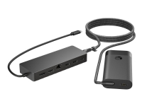 HP Universal - Dockningsstation - USB-C - HDMI, DP - 10Mb LAN - med laptop-laddare