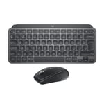 Logitech MX Keys Mini Keyboard + MX Anywhere 3S Wireless Mouse - Fluid Typing, Backlit Keys, Fast Scrolling, USB-C, Bluetooth, Compact, Multi-OS Compatible, QWERTY UK English - Graphite
