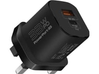 Promate Powerport-33 Ganfast Charger Adapter 33W / Usb-C Pd / Usb-A