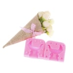 Beautiful Baby Stroller Candle Soap Mold Fondant Sugar Chocolate Pink