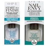 OPI NAIL ENVY & START 2 FINISH DUO DOUBLE THE STRENGTH **CHRISTMAS GIFT SET**