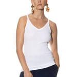 Mey Spaghetti Strap Top Vit modal Large Dam