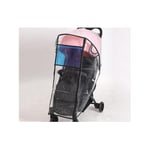 Jané (M, Black double zipper) Universal Rain Cover for Pushchair Stroller Buggy Pram, Baby Travel Weather Shield