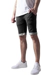 Urban Classics Men's Light Turnup Sweat shorts , Grey (Charcoal 91), XXL