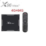 X96 Max Plus 4 + 64 Go S905X3 Smart TV Box 8k Android90 Amlogic Espagne Stock en option 24G  50G WIIF BT40 1000M G30  MX3 Voic