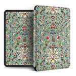 YOPM Kindle Case,Compatible With Kindle Oasis 2/3 All New Kindle 2019 Kindle Paperwhite 4 Auto Sleep/Wake Chinese Style Green Smart Case Floral Print,For J9G29R