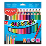 Maped Crayons de couleur Color'Peps - pochette 48