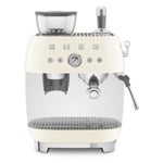 Smeg EGF03CRUK 50s Style Espresso Coffee Machine With Pump Cream