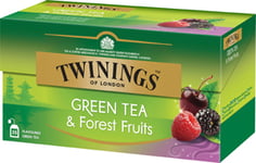 Twinings of London Te 25p Green Tea & Forest Fruits