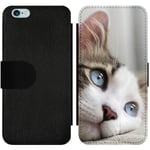 Apple Iphone 6 / 6s Wallet Slimcase Cat With Beautiful Blue Eyes