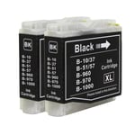 2 Black Ink Cartridges compatible with Brother MFC-440CN MFC-465CN MFC-5460CN