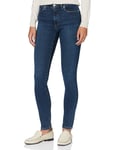 GANT Women's Skinny Super Stretch Jeans Slacks, Dark Blue Worn in, 33W / 30L