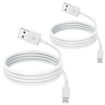 2 Pack Apple Mfi Certified Iphone Charger Cable 2M, Apple Lightning to USB Cable