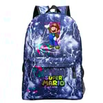 Super Mario Bros Kids Ryggsäck Lätt Laptop Ryggsäckar Resor Casual Bag Skolväska Presenter B
