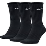 NIKE Men Cush Crew Socks (pair Of 3) - Black/White, Large/Size UK 8-11 (Pack of 5)
