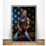 Bruce Springsteen Rock Band Poster Wall Art Canvas Painting Living Room Home Decor Hd Prints Home Poster Canvas -50x70cmx1pcs -No Frame