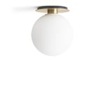 Audo Copenhagen - TR Bulb Ceiling/Wall Lamp Brushed Brass/Matt Bulb - Guld - Vägglampor