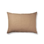 Brown Cotton Cushion Large - Lines
