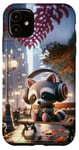 iPhone 11 Kawaii Raccoon Headphones: The Raccoon's Playlist Case