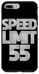 Coque pour iPhone 7 Plus/8 Plus Panneau de limitation de vitesse pour 55e anniversaire femme homme conduite drôle 55 mph