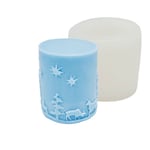 Kristinas Pyssel och Hobby Silikonform Ljusformar - Blockljus Vinter Dia: 5 cm